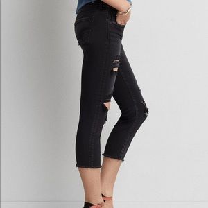 AMERICAN EAGLE Ae Denim X Artist® Crop Jeans